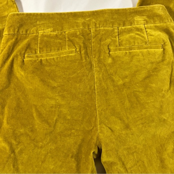 Boden velvet dark yellow mustard pants, Kew style, ankle trousers cottage sz 4 - Picture 10 of 10